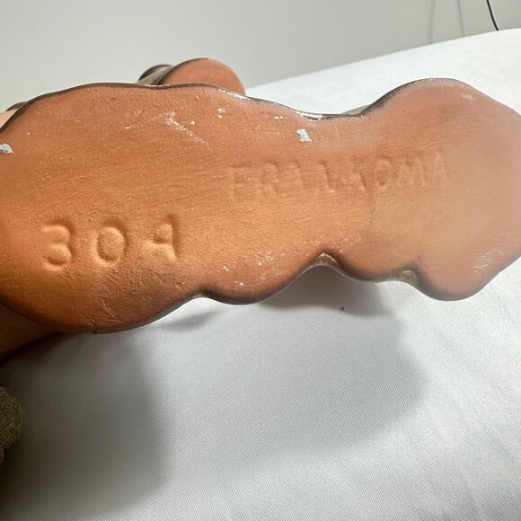 Frankoma Vintage Ceramic 304 Prairie Brown Double Candle Holder Set Of 2 - Picture 11 of 11